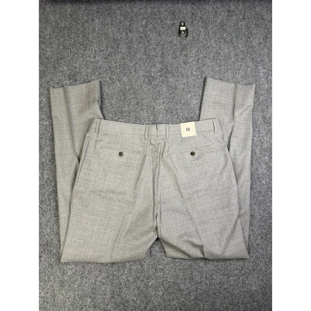 Men's Banana Republic Tailored Slim For Dress Pants Size 35x34 New Italian Wool